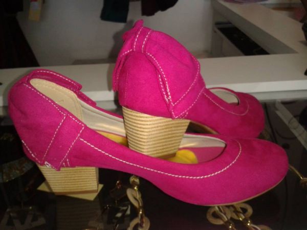 Sapato Pink com laço